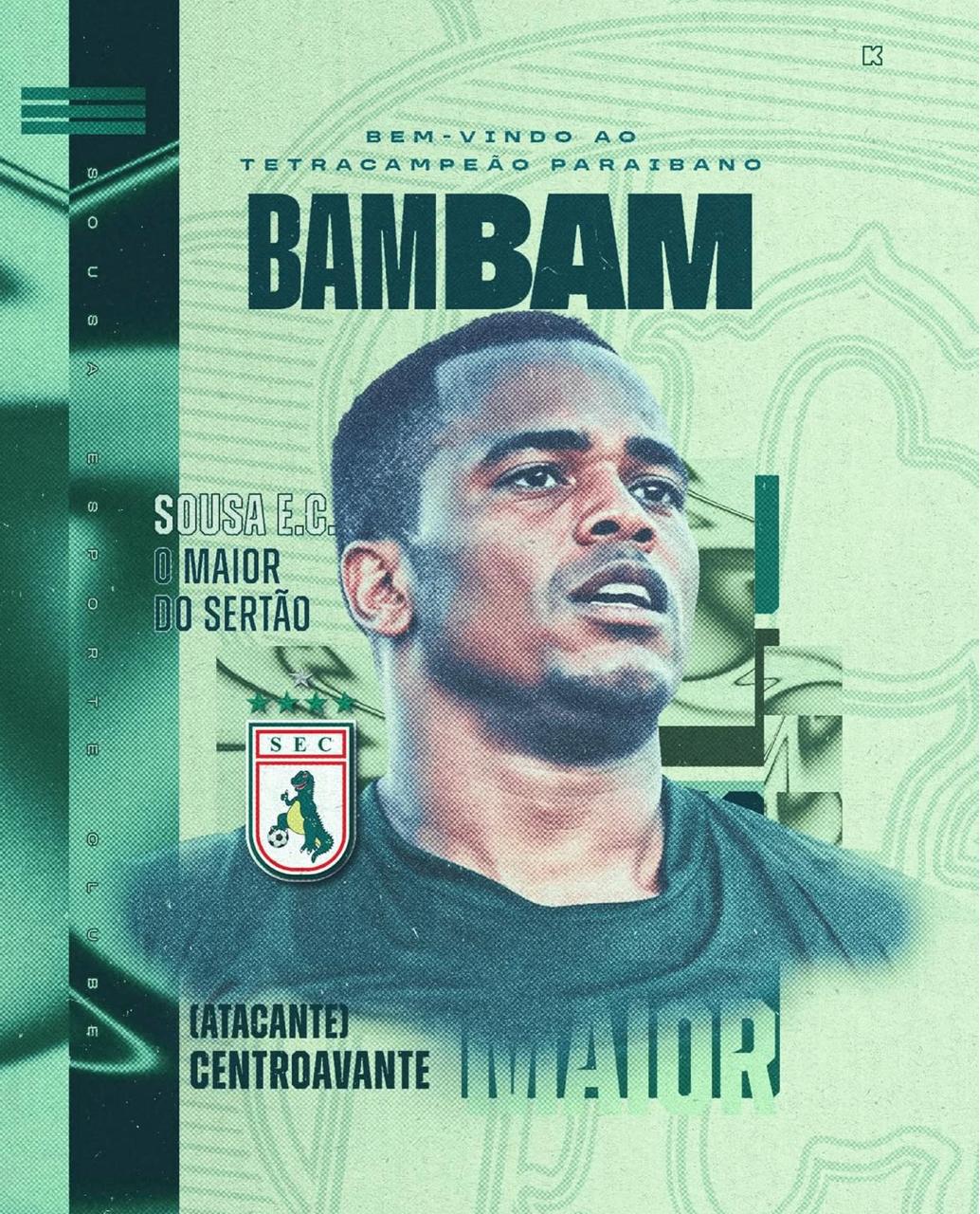 Sousa fecha com atacante Bambam