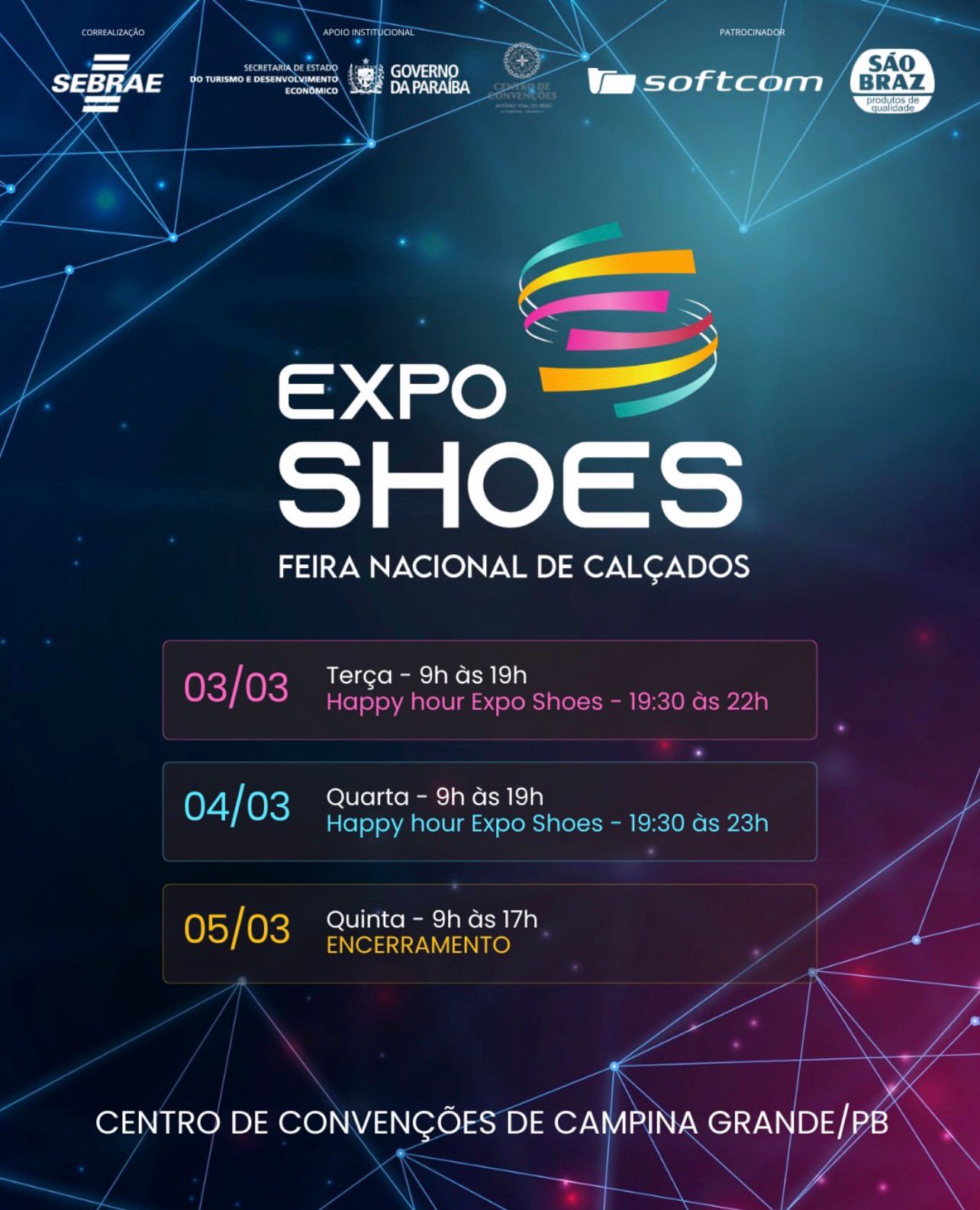 Expo Shoes 2026: Campina Grande vai sediar a maior feira de calçados do Nordeste