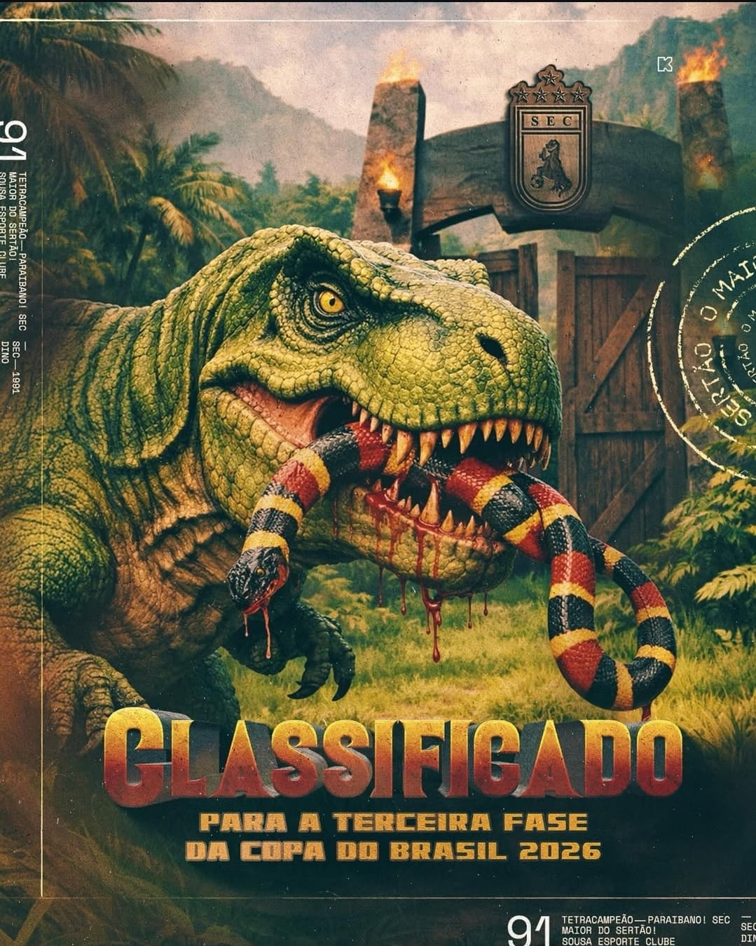 Sousa bate Santa Cruz nos pênaltis e avança para a terceira fase da Copa do Brasil