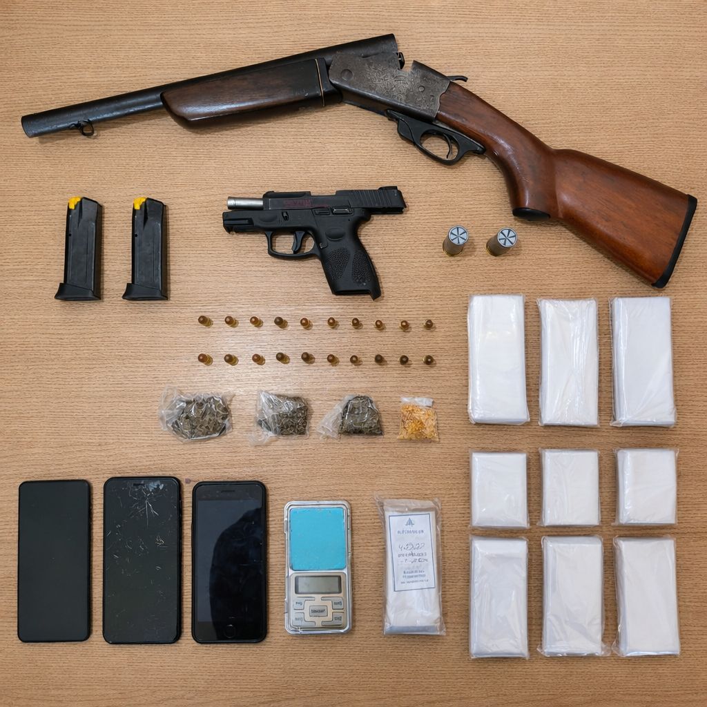 Suspeito é detido com drogas e duas armas de fogo no bairro Acácio Figueiredo em Campina Grande/PB