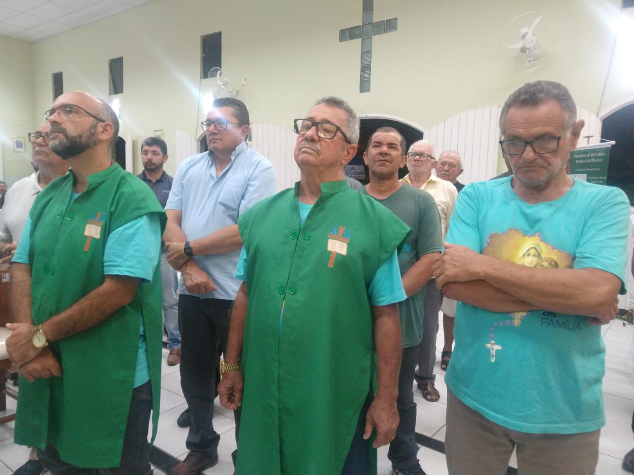 Terço dos Homens em Família da Igreja São Paulo celebra 20 anos de atuação em CG