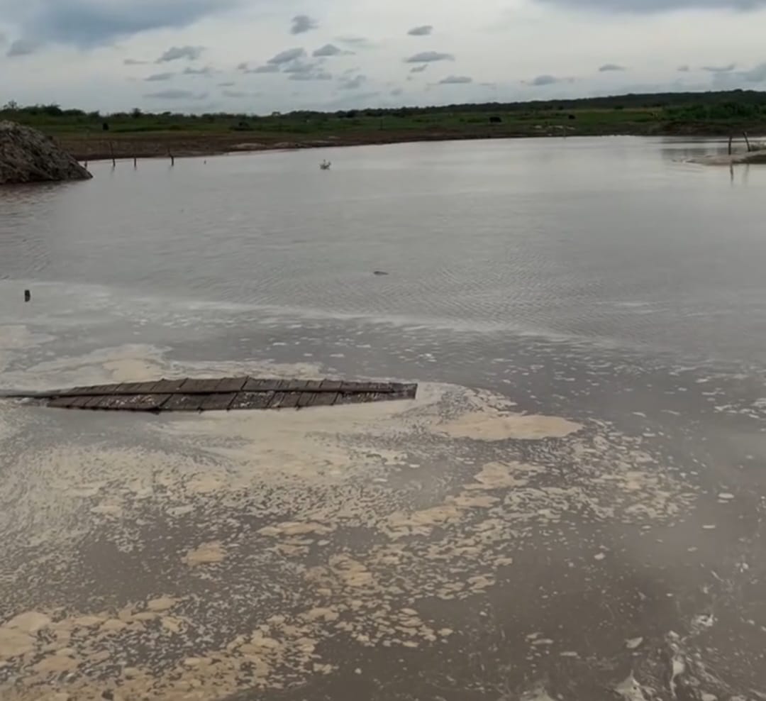 Açude Manoel Marcionilo recebe recarga após chuvas no Cariri