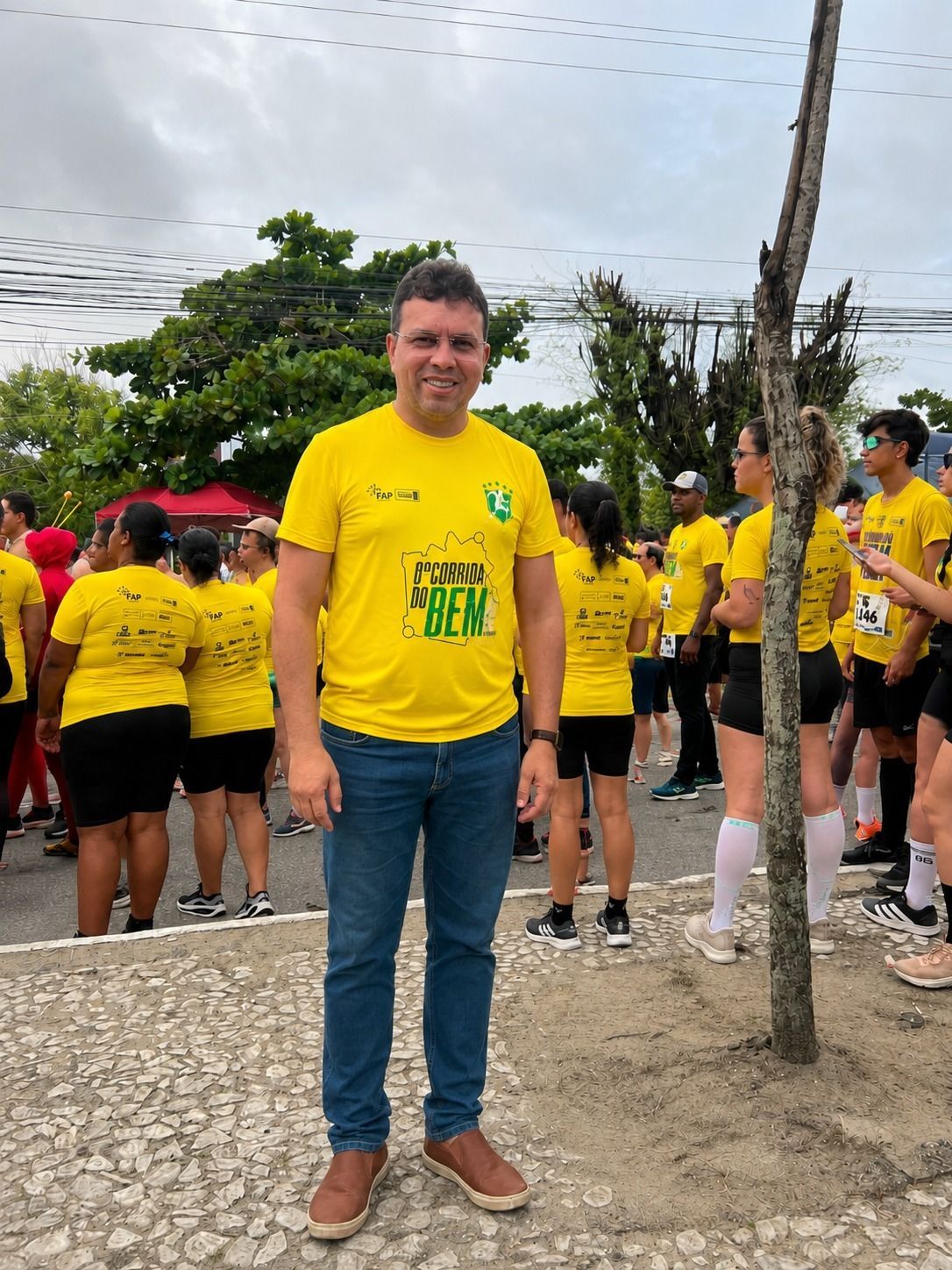 Vereador Márcio da Eletropolo participa da 8ª Corrida do Bem e destaca importância do esporte