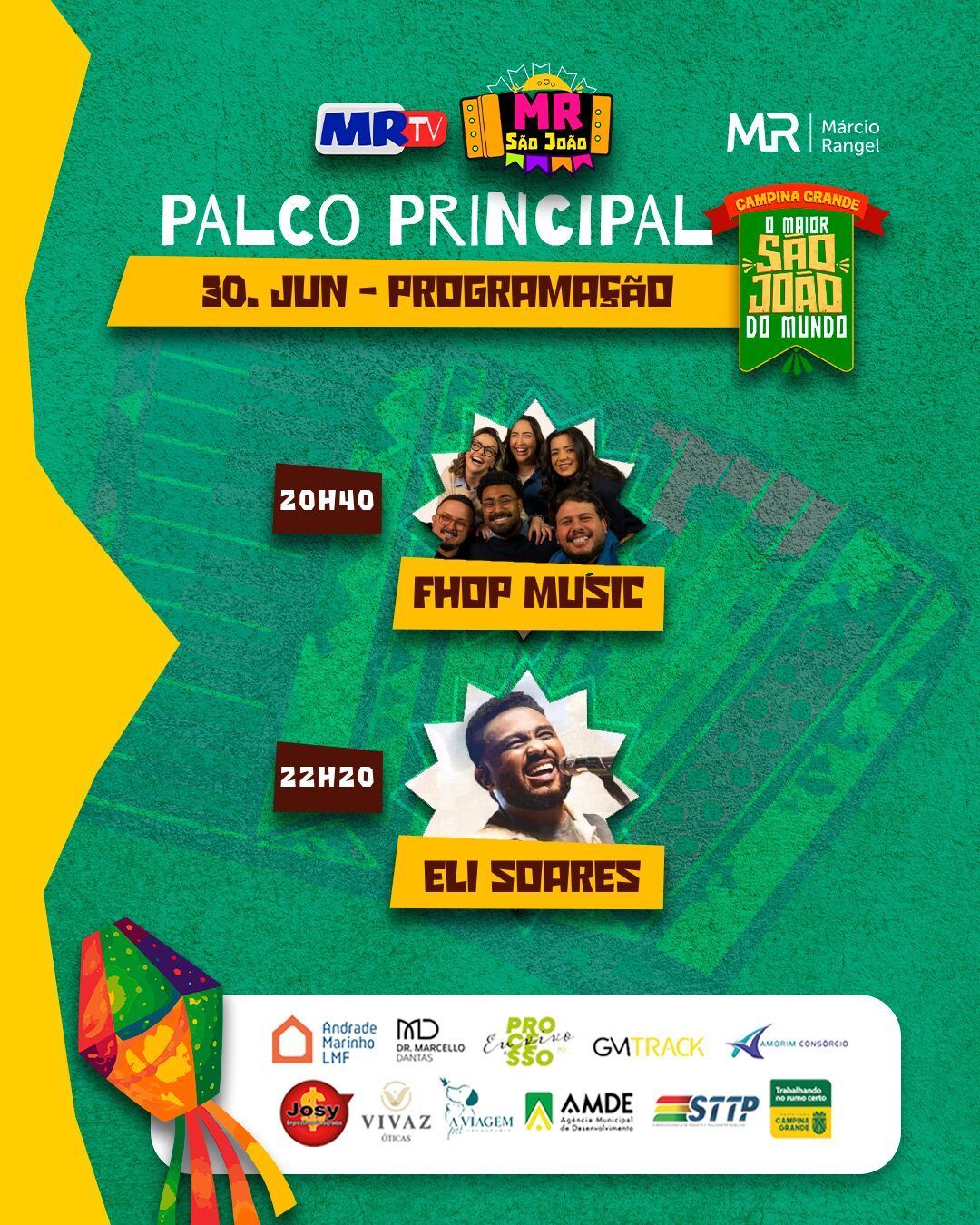 Parque do Povo recebe, nesta terça-feira (30), programação cristã com Eli Soares e Flop Music