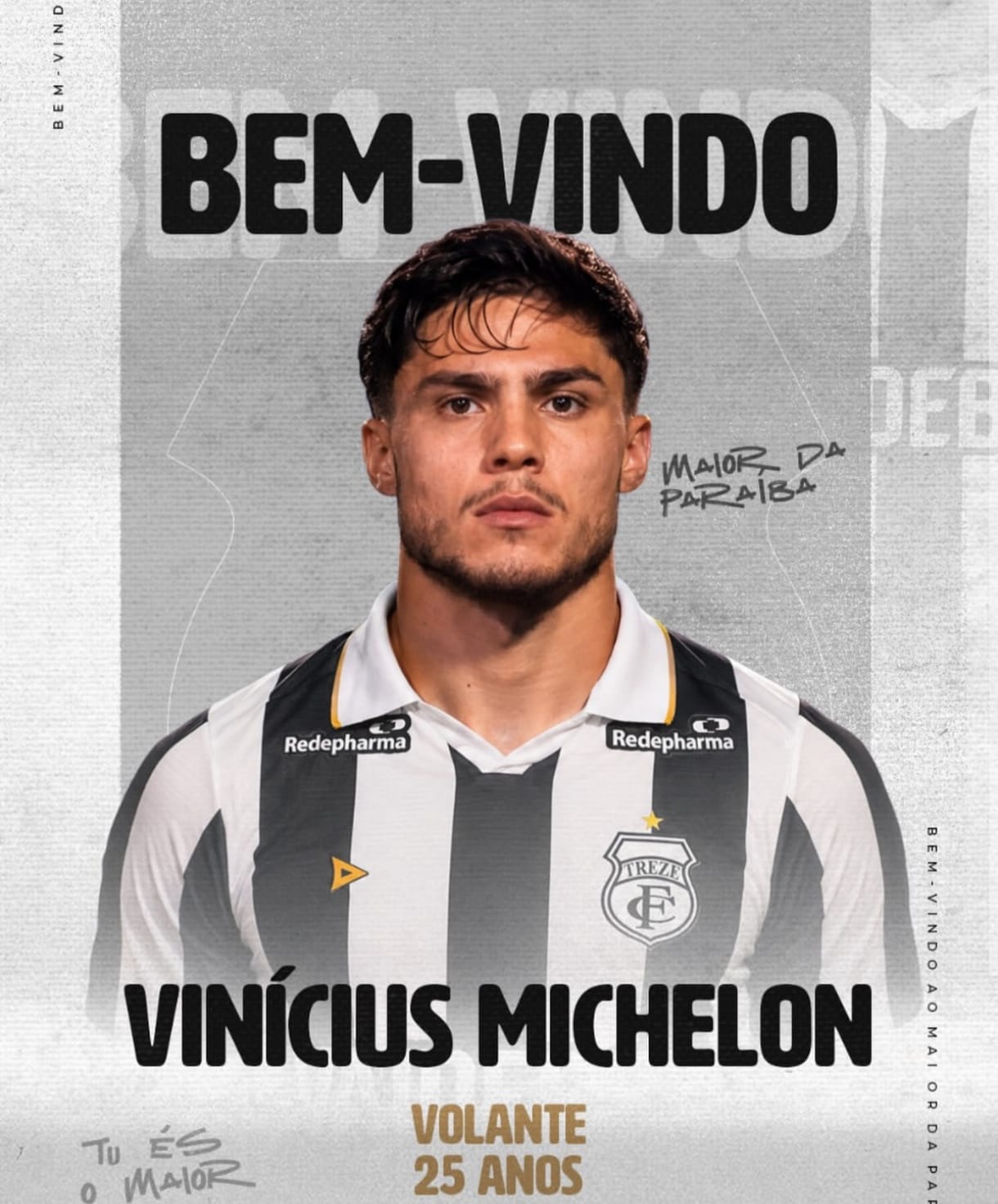 Treze anuncia contratação do volante Vinícius Michelon para a sequência da Série D Treze anuncia contratação do volante Vinícius Michelon para a sequência da Série D