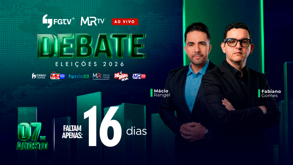 Faltam 16 dias para o primeiro debate entre candidatos ao Governo da Paraíba