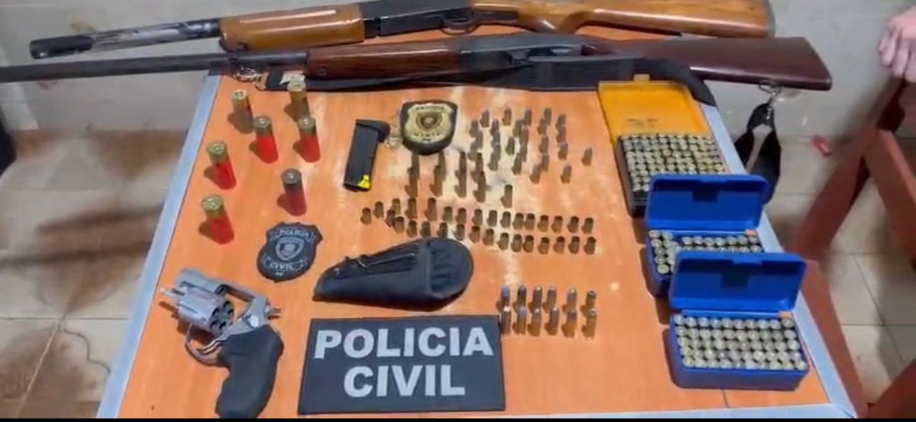 Homem é preso por posse ilegal de armas e munições no sítio Alvinho em Lagoa Seca