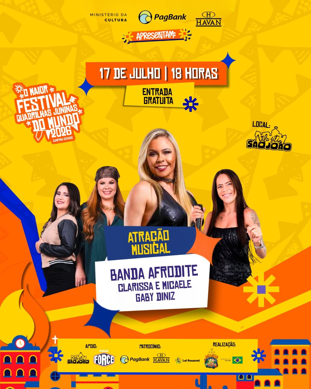 Campina Grande recebe mais de 3 mil quadrilheiros no Maior Festival de Quadrilhas Juninas do Mundo