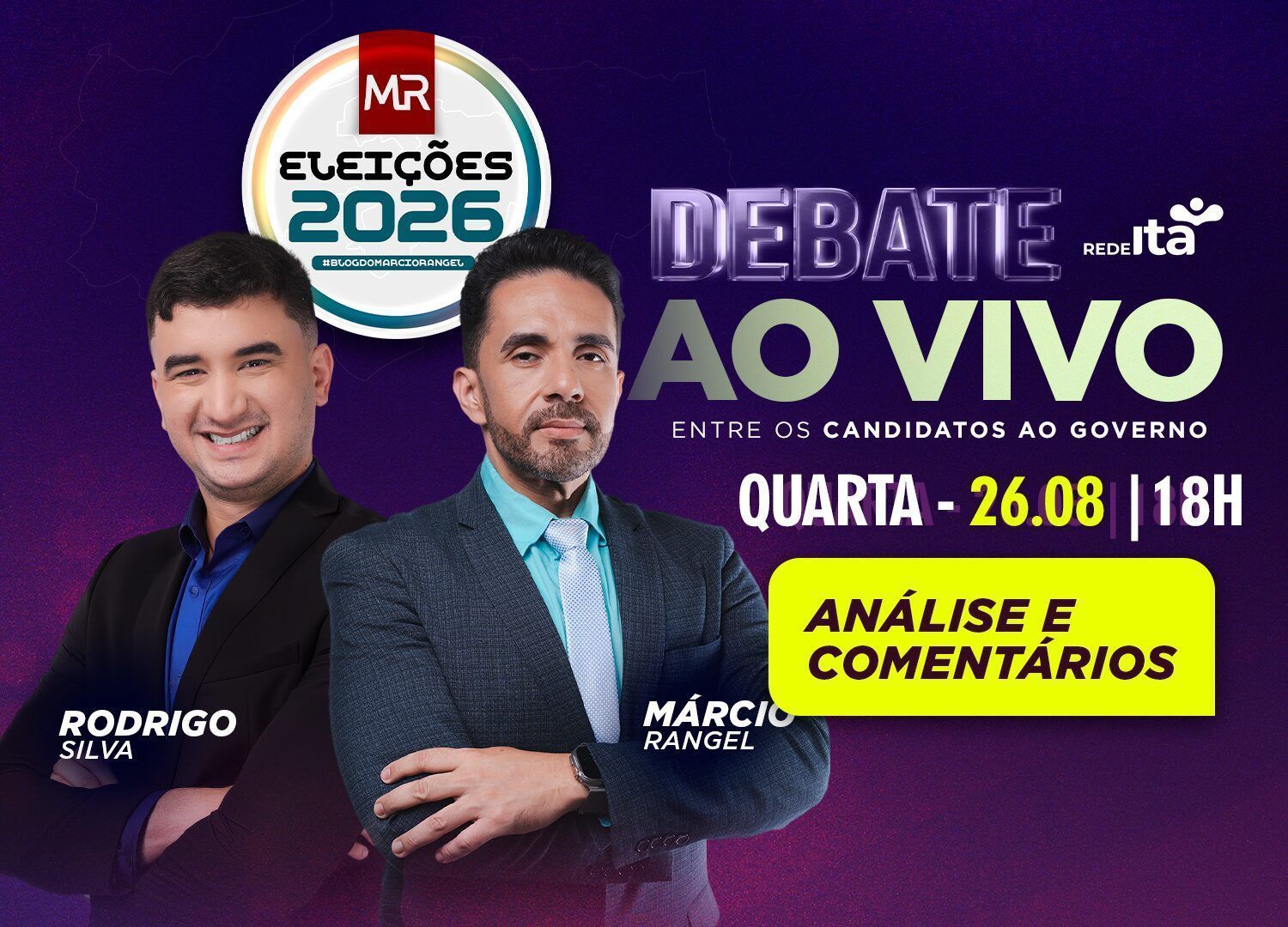 AO VIVO: análise em tempo real do debate da Rede Ita com candidatos ao Governo da Paraíba AO VIVO: análise em tempo real do debate da Rede Ita com candidatos ao Governo da Paraíba