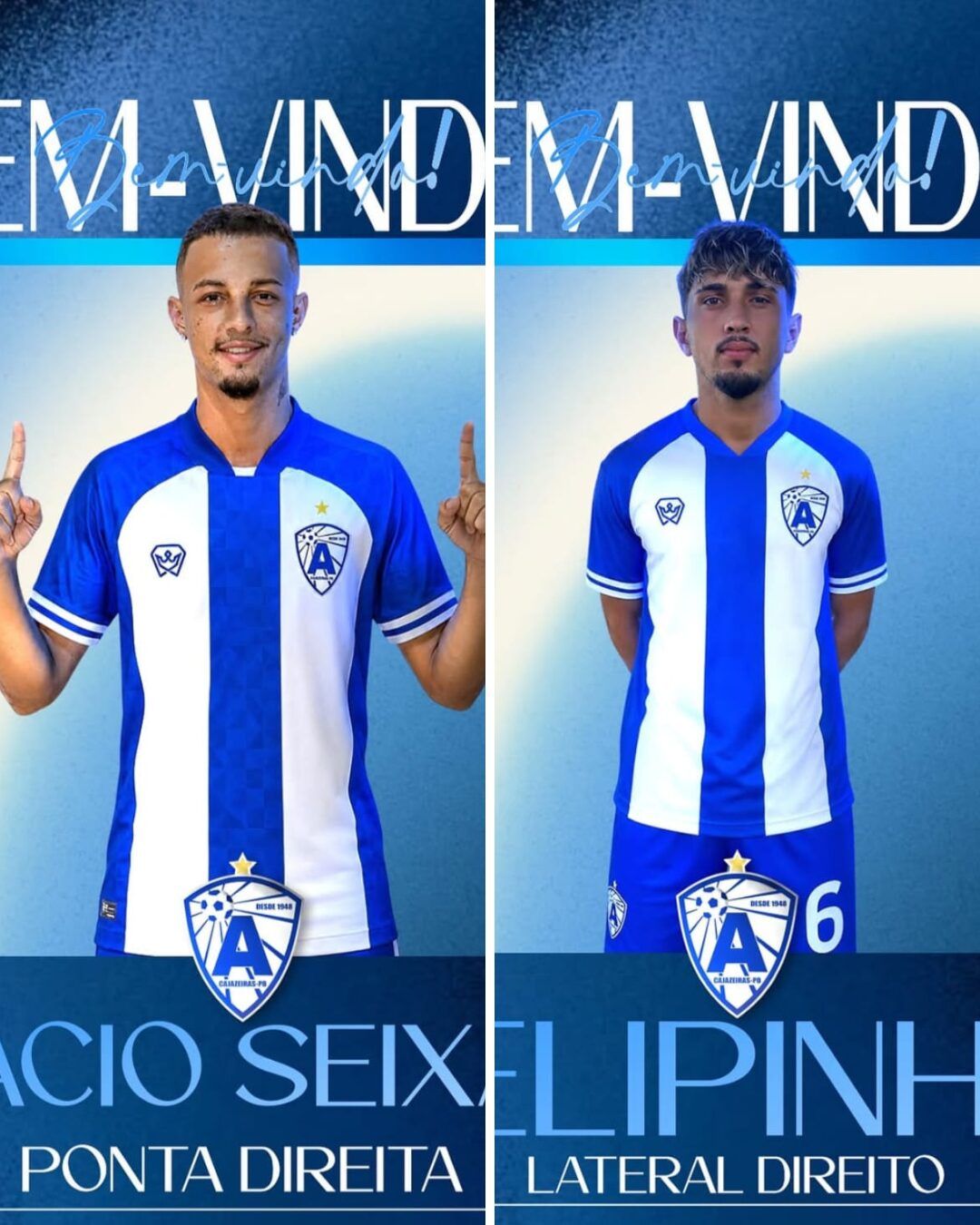 Atlético de Cajazeiras anuncia a chegada de mais dois jogadores para a Copa Paraíba