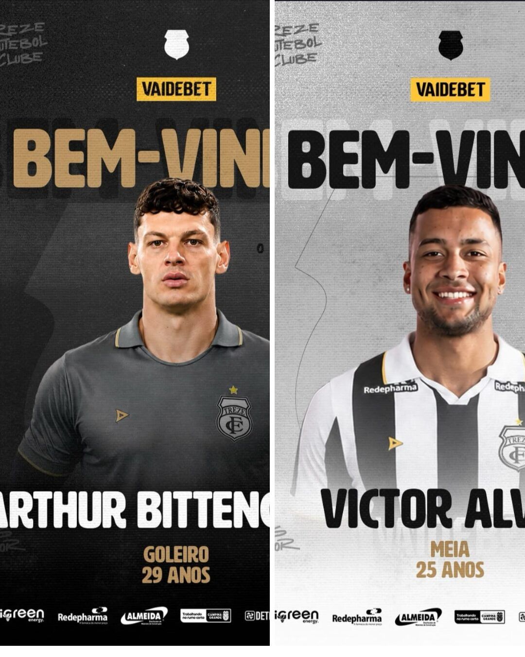 MERCADO DA BOLA: Treze anuncia meia ex-Avaí e goleiro ex-Náutico para sequência da temporada
