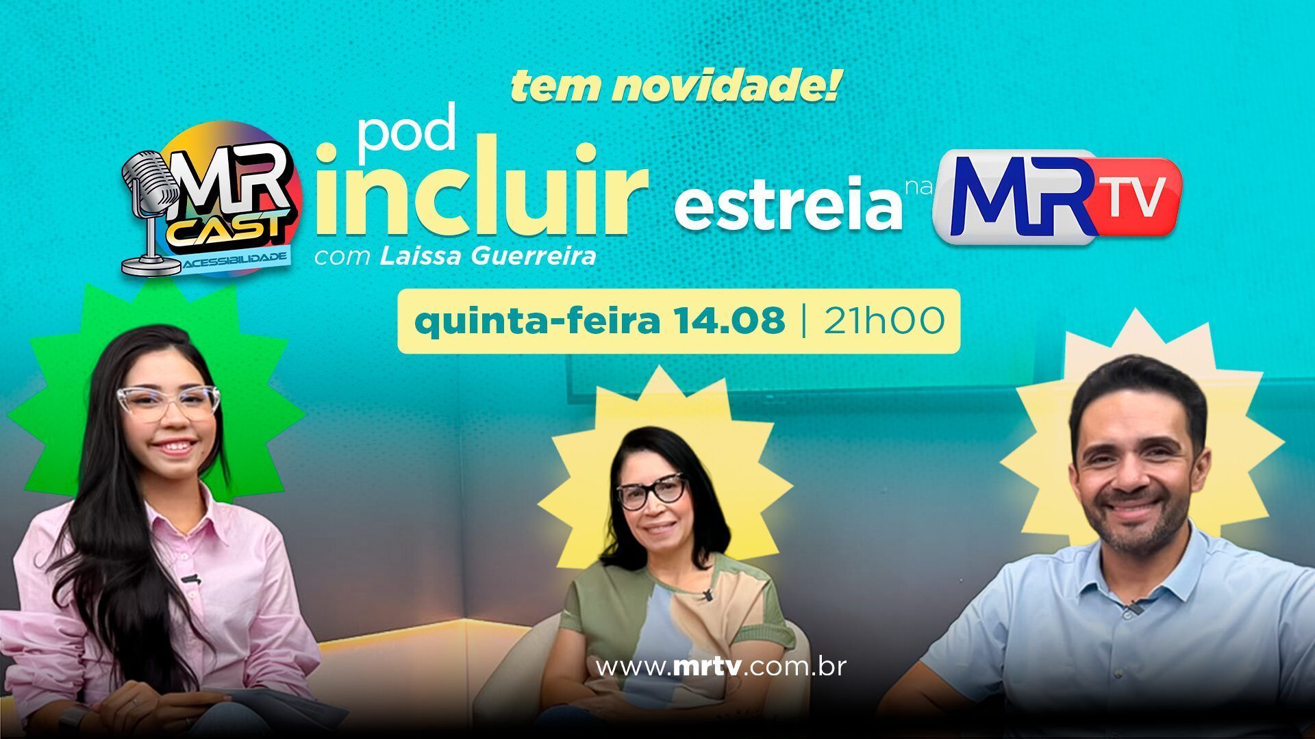 MRTV estreia “Pod Incluir” com apresentação da paratleta Laíssa Guerreira nesta quinta-feira (13) MRTV estreia “Pod Incluir” com apresentação da paratleta Laíssa Guerreira nesta quinta-feira (13)