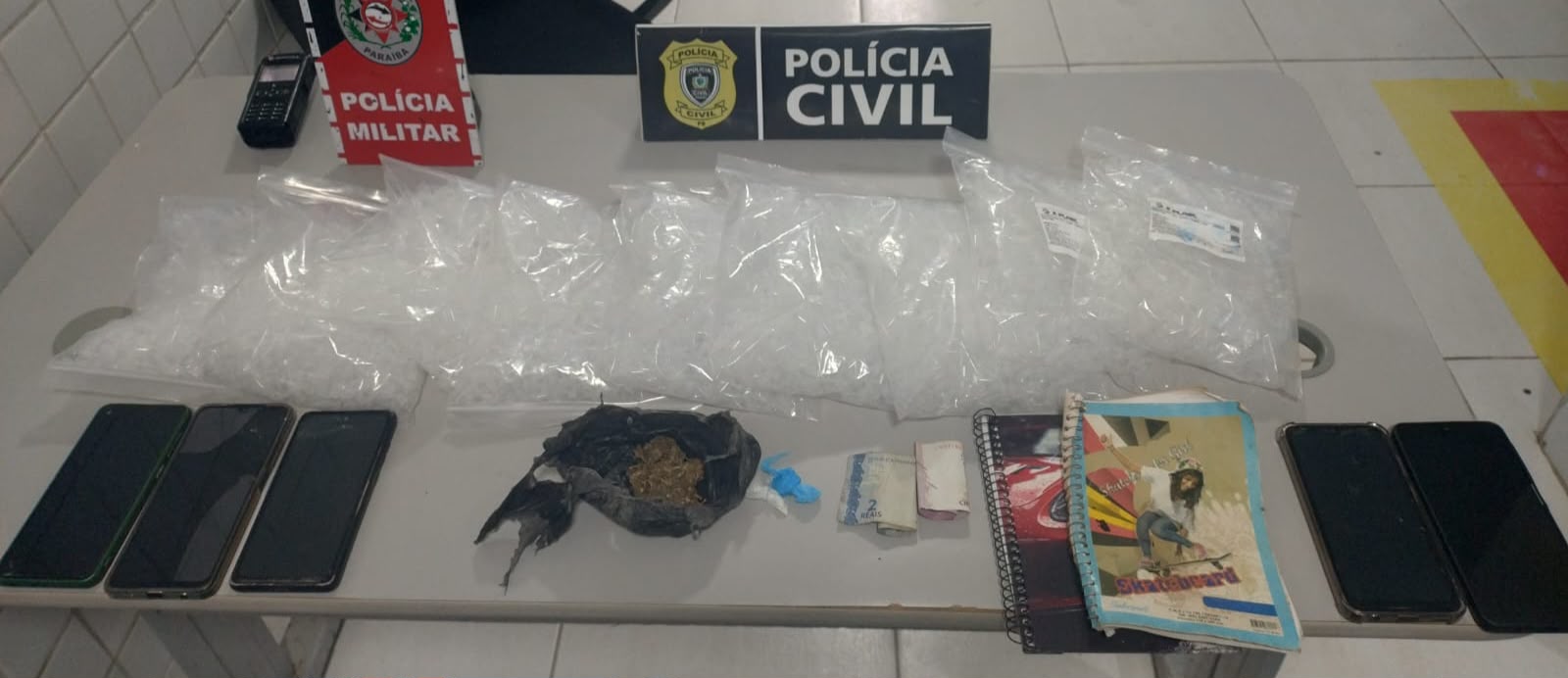 Operação prende sete suspeitos de tráfico de drogas e armas em Tacima/PB