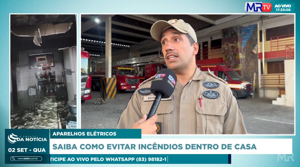 Bombeiro orienta sobre cuidados com aparelhos elétricos e o que fazer em caso de incêndio Bombeiro orienta sobre cuidados com aparelhos elétricos e o que fazer em caso de incêndio