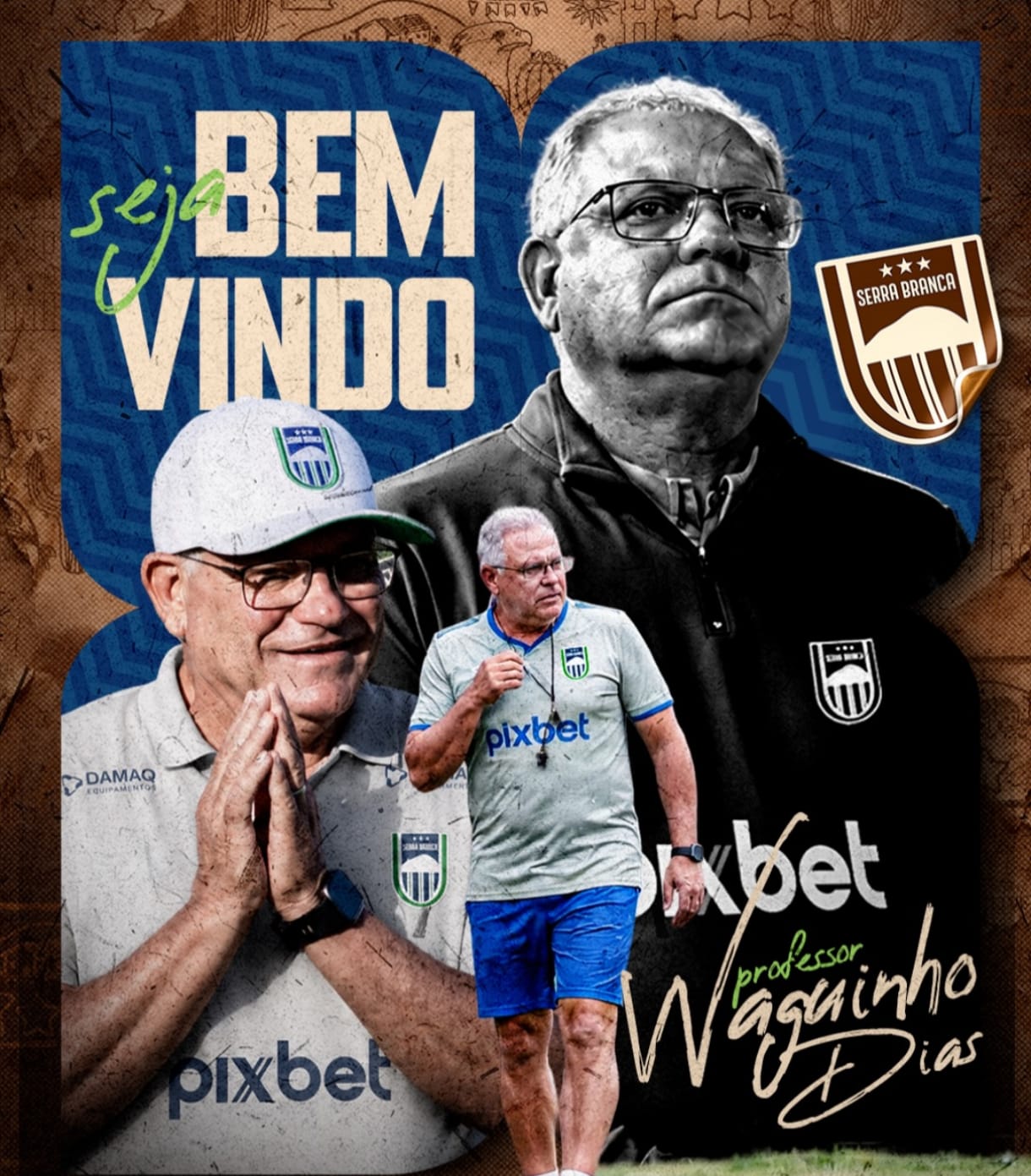 Serra Branca anuncia a contratação do treinador Waguinho Dias Serra Branca anuncia a contratação do treinador Waguinho Dias