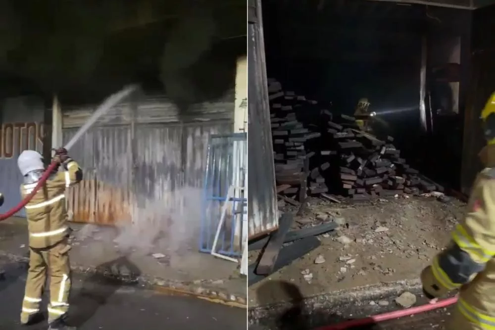 Incêndio assusta moradores e destrói depósito de madeireira no Sertão da Paraíba 