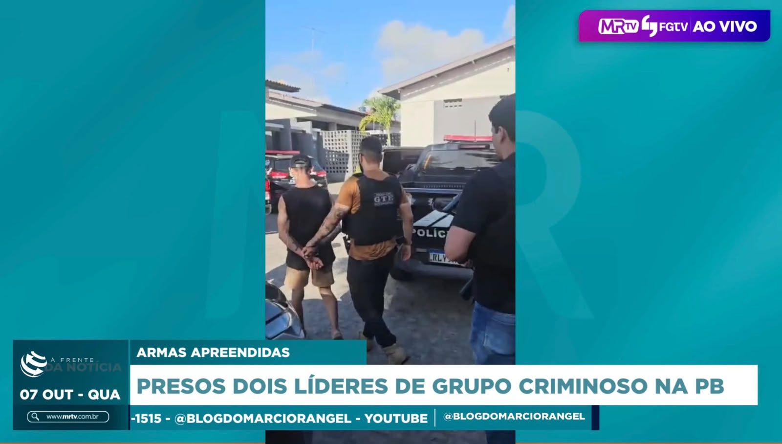 Polícia Civil prende supostos líderes de grupo criminoso e apreende armas no Brejo